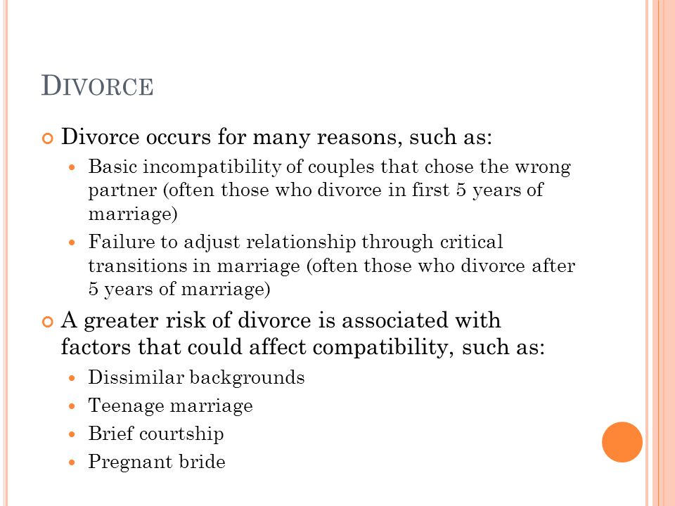 Divorce+Divorce+occurs+for+many+reasons,+such+as-